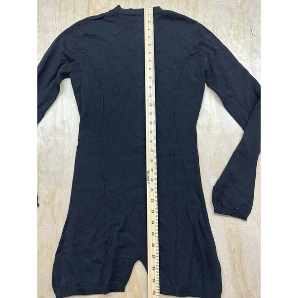 *Miaou* Black Long Sleeve Romper Medium *small Hole* Zipper Opening - Picture 7 of 9